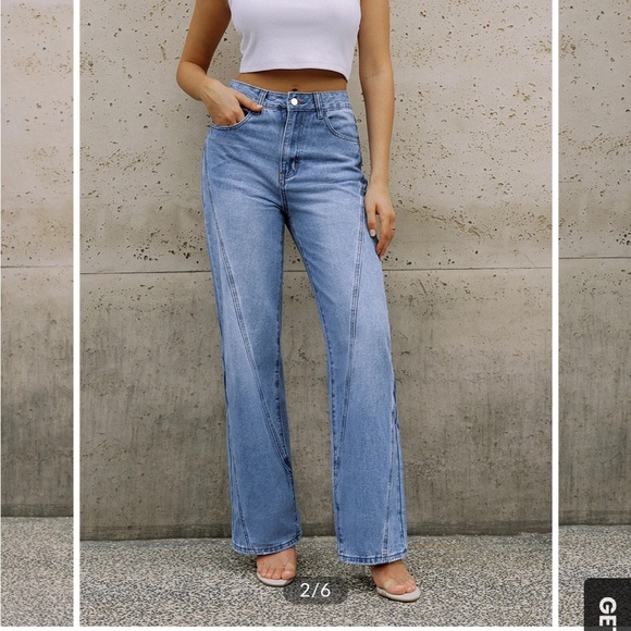 Commense Vintage Denim Straight Leg Jeans - Picture 3 of 13